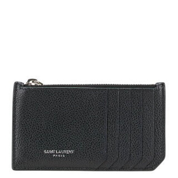 Saint Laurent Case Pass Black Leather - Picture 1 of 8